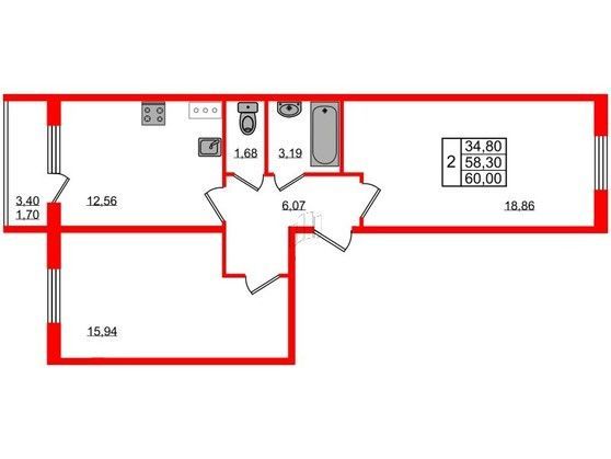 квартира г Зеленогорск ул Строителей 3в Курортный район фото 2