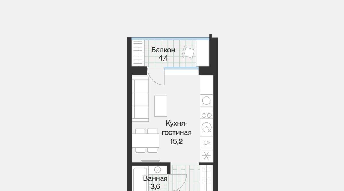 квартира г Тюмень р-н Калининский ул Ямская 1/12 159с фото 3