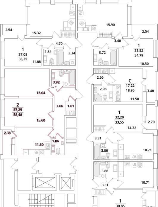 квартира г Санкт-Петербург метро Московская ул Кубинская 82к/1 фото 2