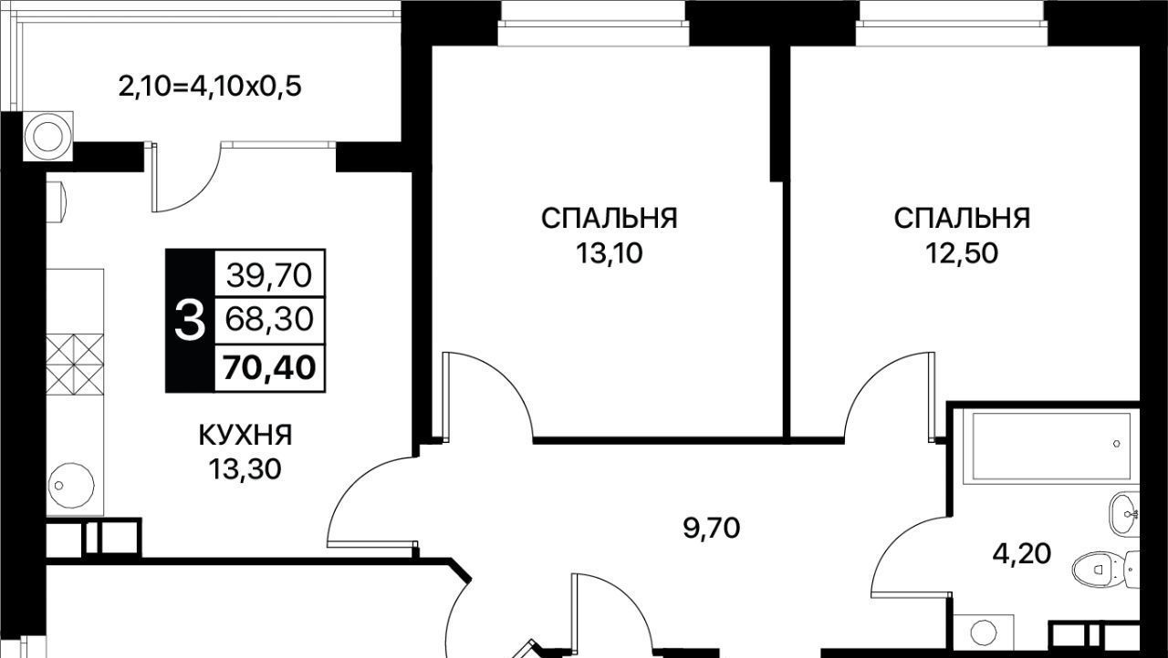 квартира г Ростов-на-Дону р-н Первомайский ЖК «Полет» фото 1