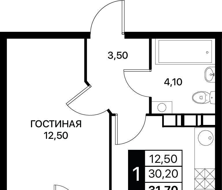 квартира г Ростов-на-Дону р-н Первомайский ЖК «Полет» фото 1