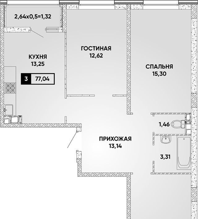 квартира г Краснодар р-н Прикубанский ЖК Архитектор фото 1