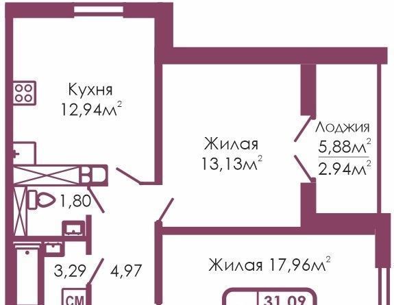 квартира г Обнинск ул Табулевича 7 фото 1