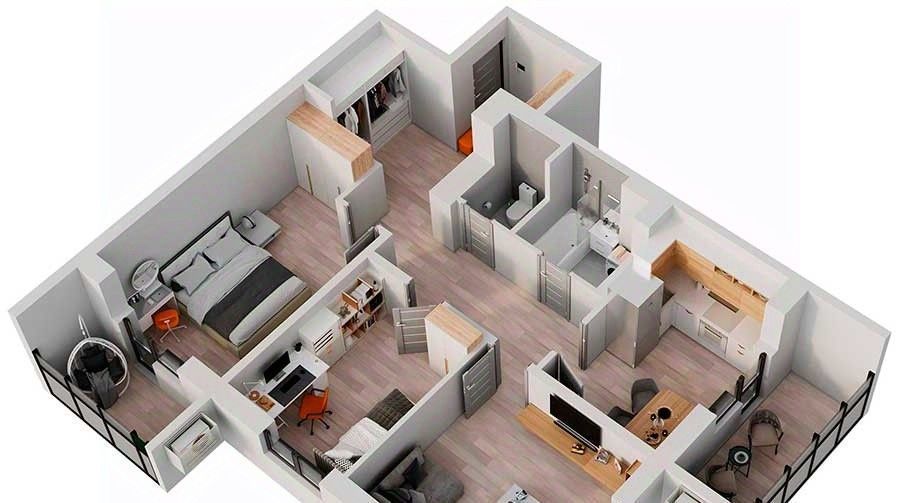 квартира г Набережные Челны р-н Комсомольский ул Авангардная 51а фото 1