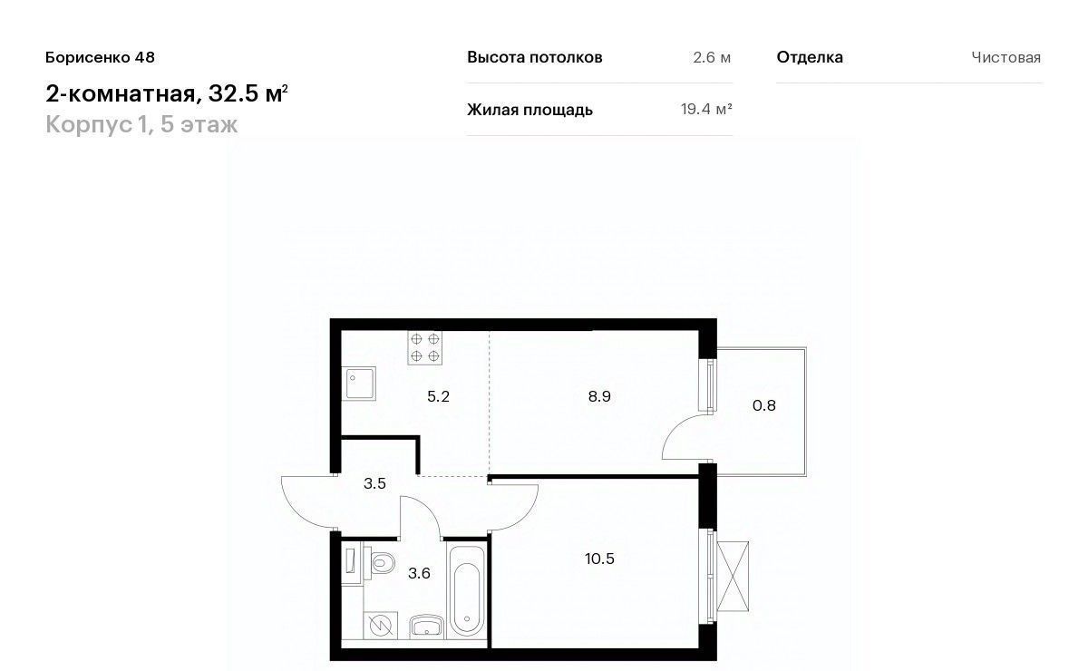 квартира г Владивосток р-н Первомайский Борисенко 48 жилой комплекс фото 1