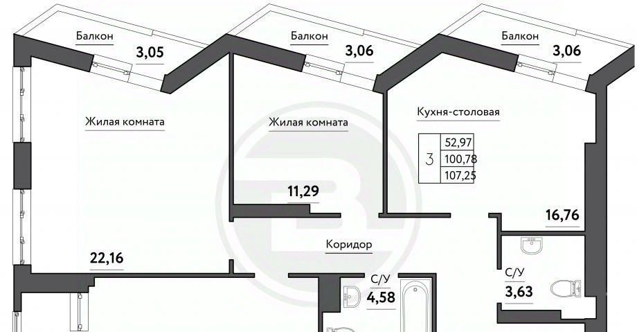 квартира г Самара Безымянка ЖК Времена года 13-й мкр фото 4