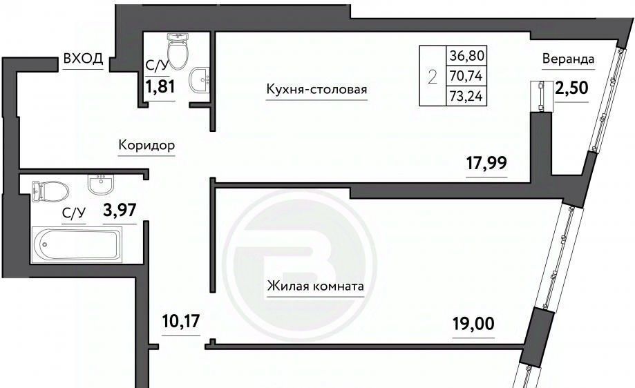 квартира г Самара Безымянка ЖК Времена года 13-й мкр фото 4