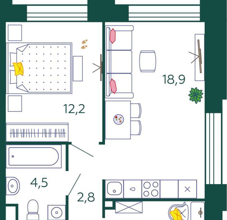 квартира г Москва метро Технопарк ЖК Шагал 2-я оч., к 4 фото 1