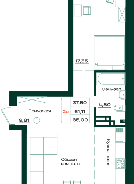 квартира г Барнаул пр-кт Строителей 18 муниципальное образование Барнаул фото 1