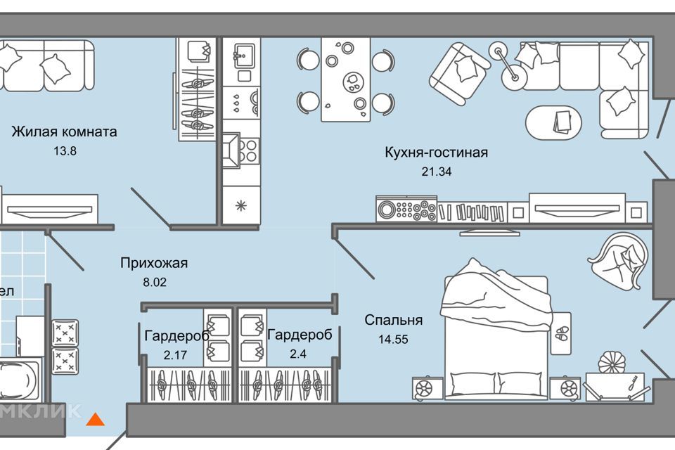 квартира г Киров ул Капитана Дорофеева 26 городской округ Киров фото 1